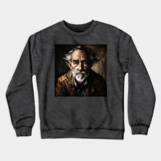 Portrait of an Old Man Crewneck Sweatshirt